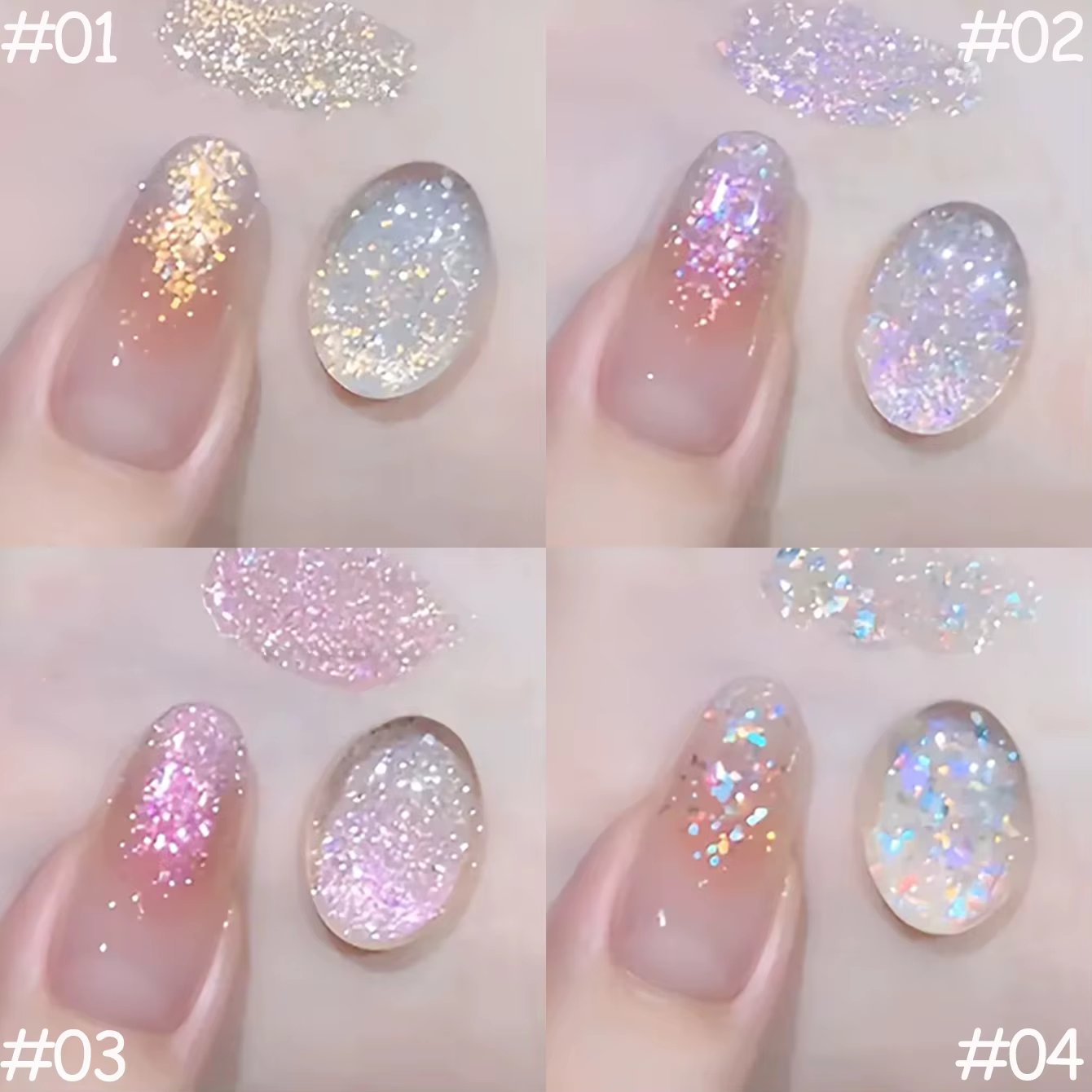 1-12 pièces TC Dream Fairy Vernis à ongles gel à paillettes 2026, effet blanchissant, super paillett