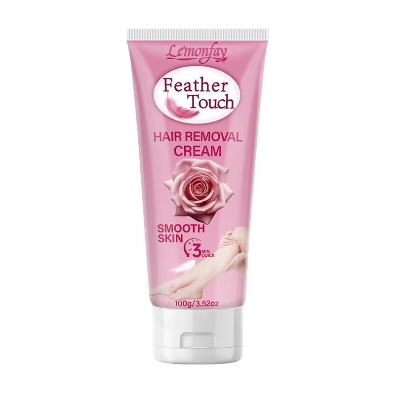Crème dépilatoire Lemonfay Feather Touch, crème dépilatoire rapide en 3 minutes pour une peau lisse 