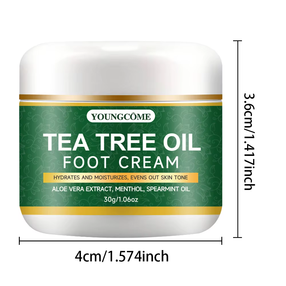 Hydratant pour les pieds à l'aloe vera et à l'huile d'arbre à thé pour nourrir en profondeur la peau