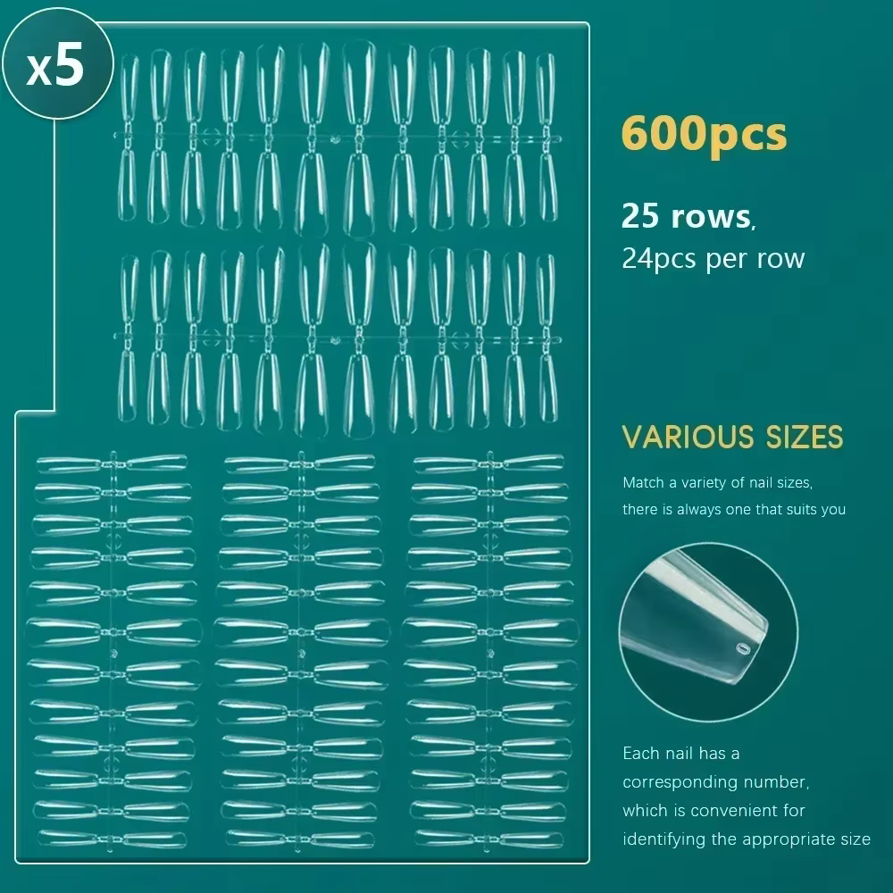 Nailpop-Faux ongles à couverture complète, capsules en acrylique, matériel professionnel, imbiber le