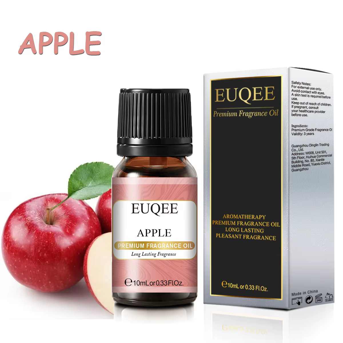 EUQEE 10ML 10ML huile parfumée de fruits sucrés pour l'aromathérapie, fabrication de bougies, savon