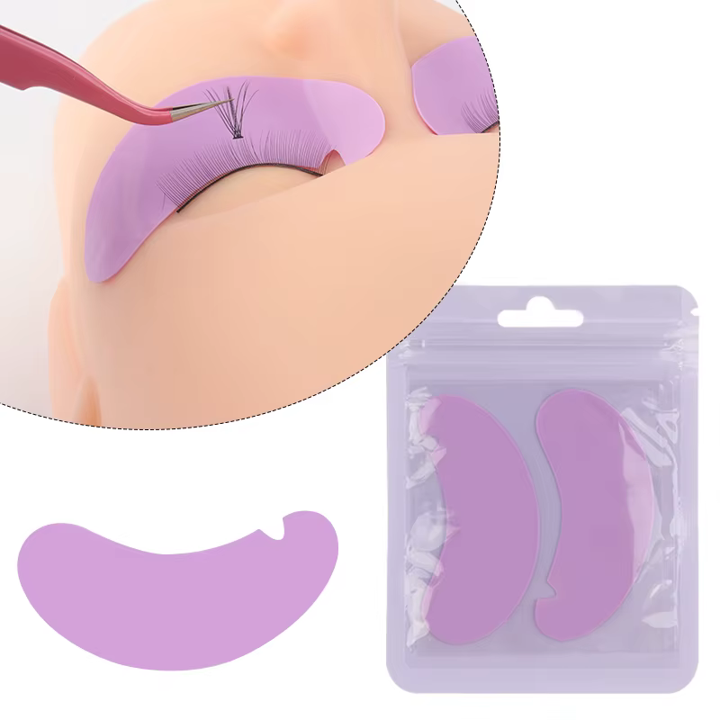 Coussinets de cils réutilisables en Silicone, 1 paire, patchs d'extension de cils, conception en for
