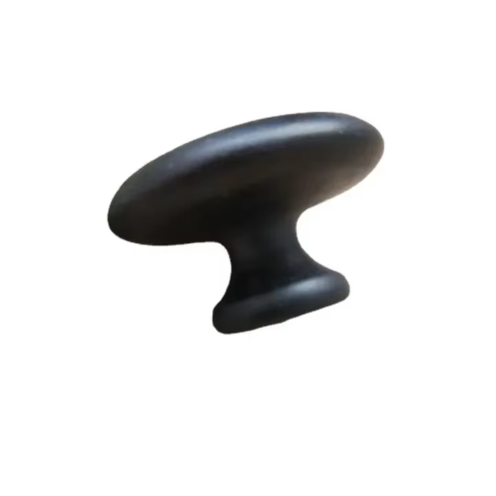 1 pierre brute noire huile de Massage en forme de champignon Spa pierre d'énergie pour le corps Mass