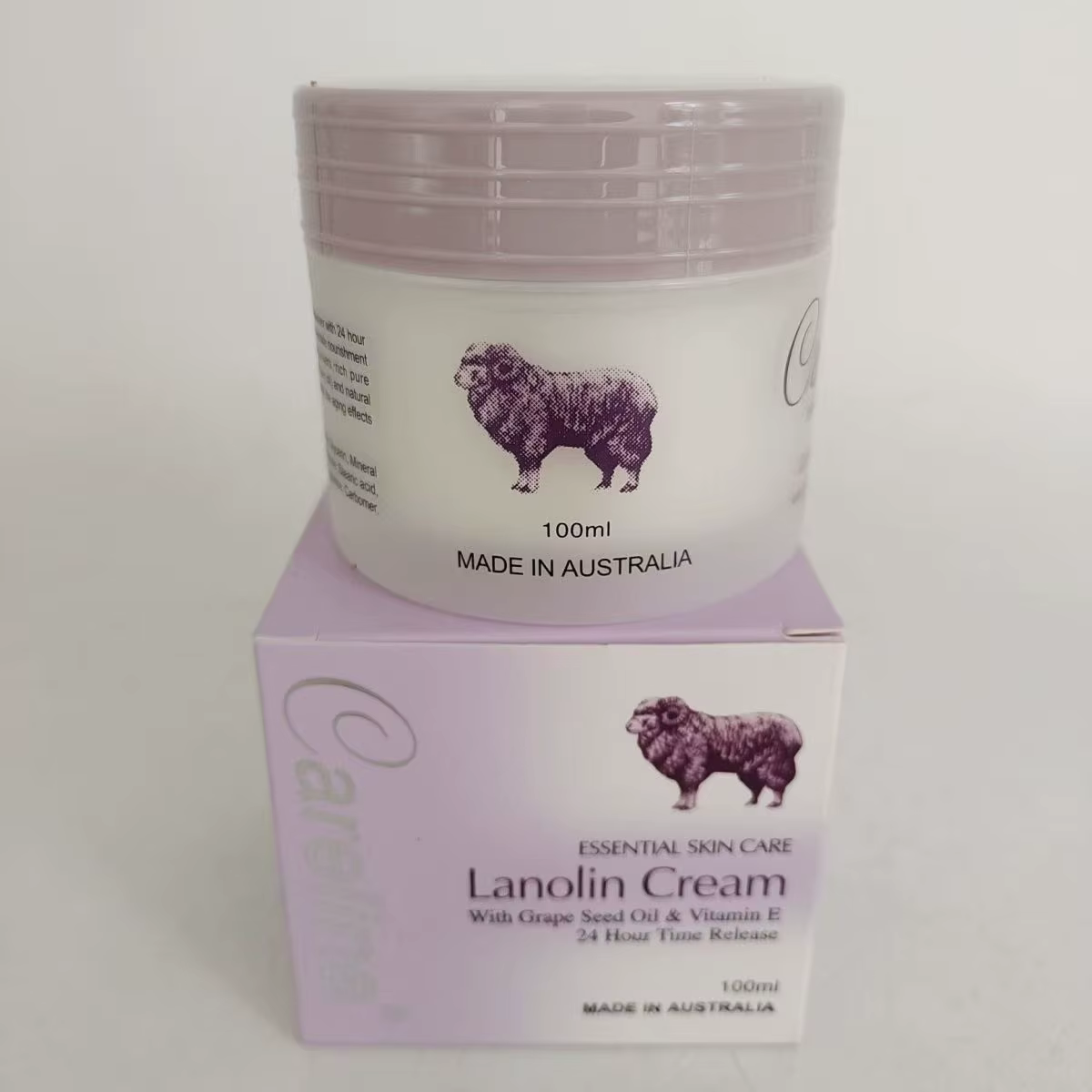Kelan 100g crème de graines et de lanoline, hydratant nourrissant grand pot pour peaux sèches, formu