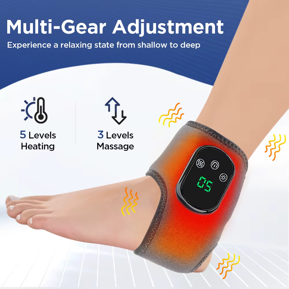 Masseur électrique de chaleur pour les pieds, compresse chaude, masseur de vibrations, matériau resp