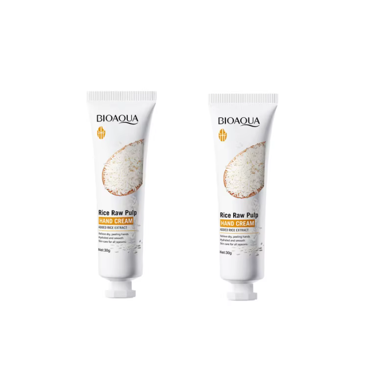 Crème pour les mains à la pulpe de riz, hydrate et reconstitue l'hydratation, prend soin des mains, 