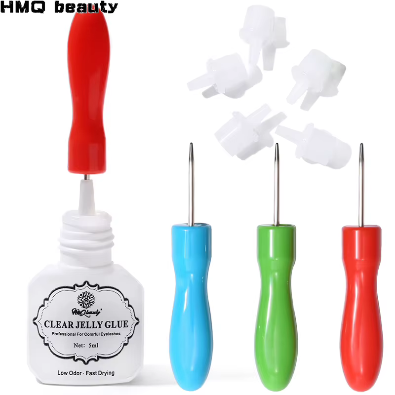 Bouteille de colle universelle pour cils, aiguille de blocage de remplacement, Extension de cils, tê