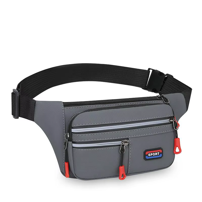 Ceinture de course sécurisée avec design imperméable et poche zippée, idéale pour les sports de plei
