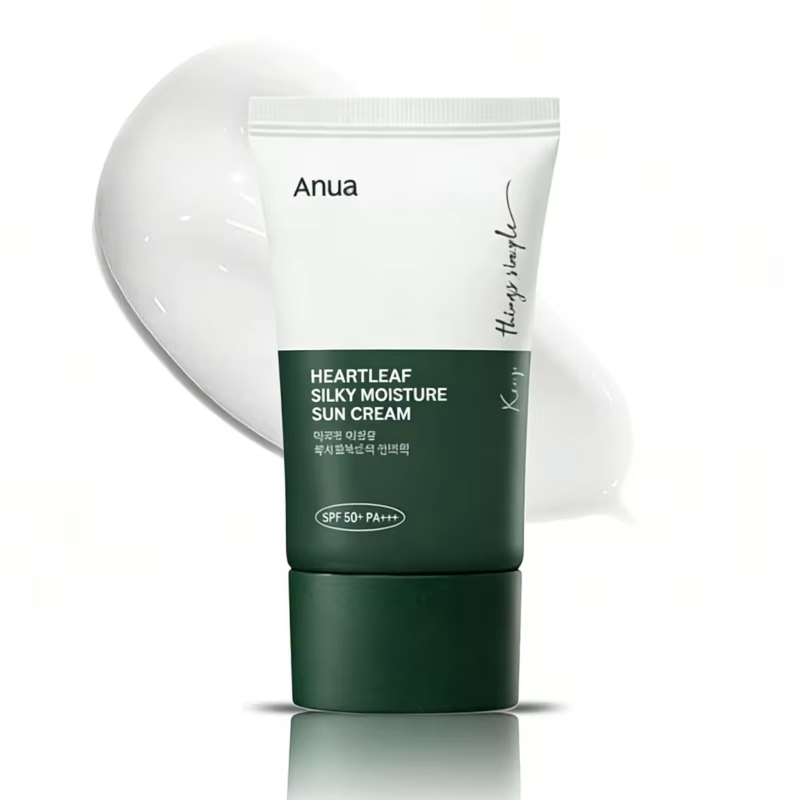 Crème solaire hydratante soyeuse ANUA Heartleaf coréenne 50 ml SPF50+ Légère et hydratante Soins du 