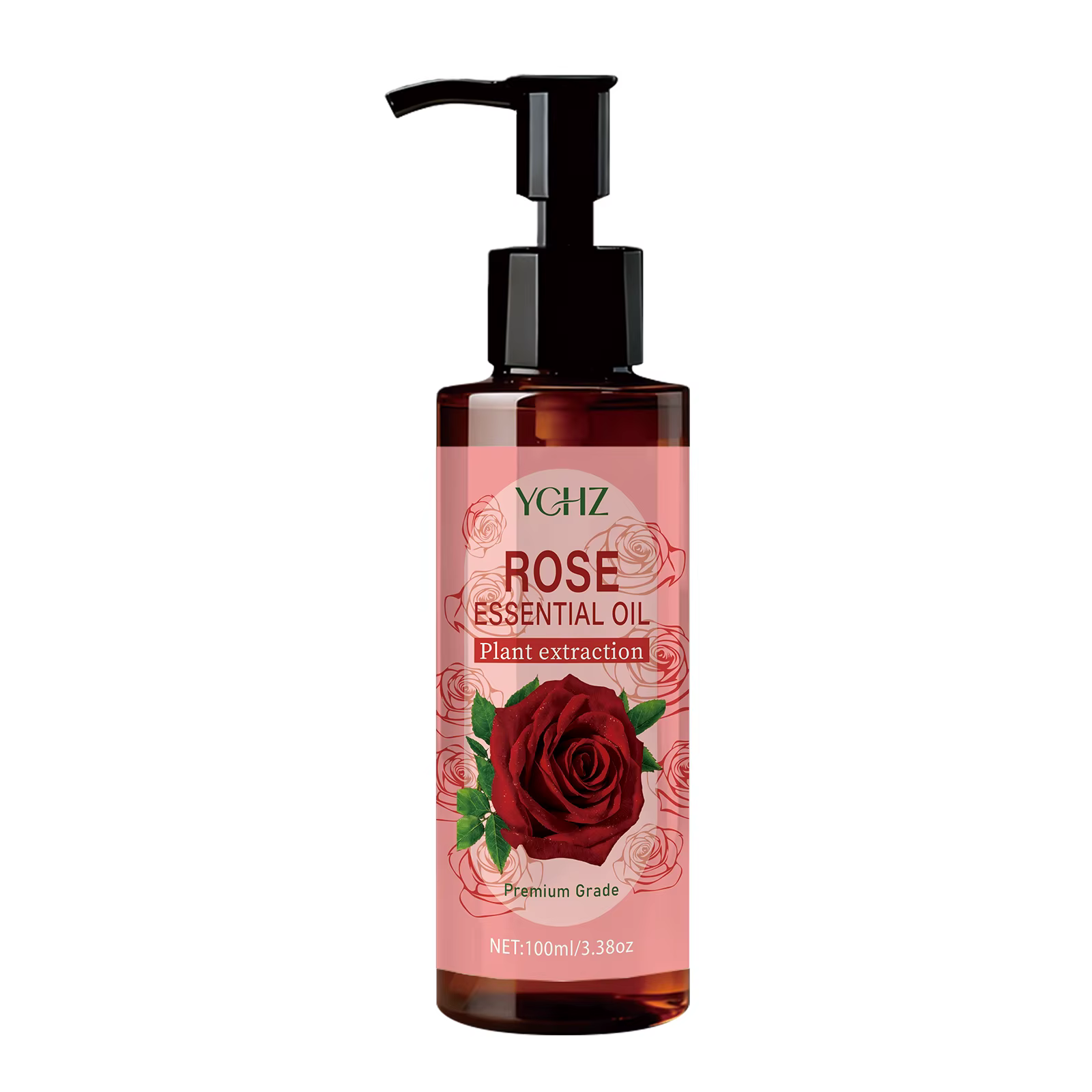 Huile essentielle de rose 100 ml, huile corporelle à la rose qui aide à hydrater et protéger les pea