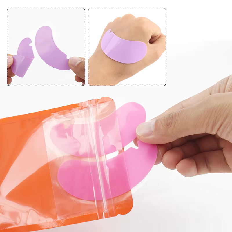 Coussinets de cils réutilisables en Silicone, 1 paire, patchs d'extension de cils, conception en for