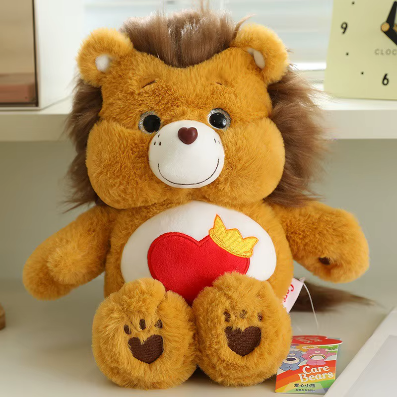 Peluches douces et moelleuses de 33 cm, animaux de la forêt, Care Bears authentiques, de haute quali
