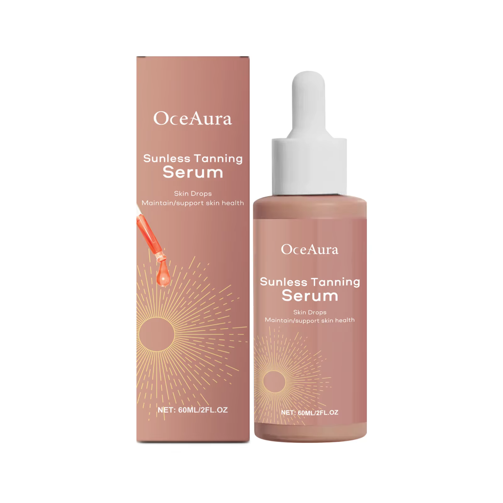 Gouttes autobronzantes pour le visage et le corps, liquide bronzant naturel, prévient les coups de s