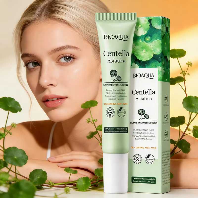 Crème pour les yeux BIOAQUA à la Centella Asiatica, anti-rides, anti-cernes, élimine les poches sous