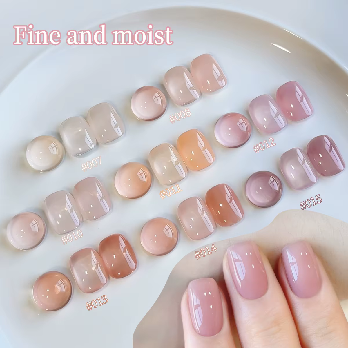 XEIJAYI 15ML 1pc vernis à ongles Gel rose glace, vernis à ongles par Immersion UV LED, conception de