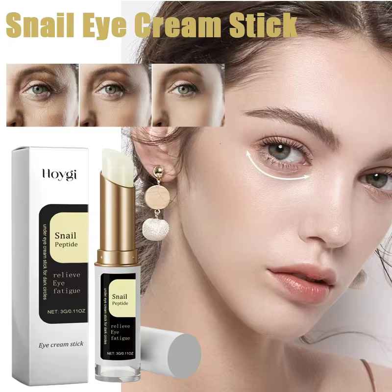 Bâton de crème pour les yeux Mucin d'escargot, élimine les rides, éclaircissant, cernes, élimine le