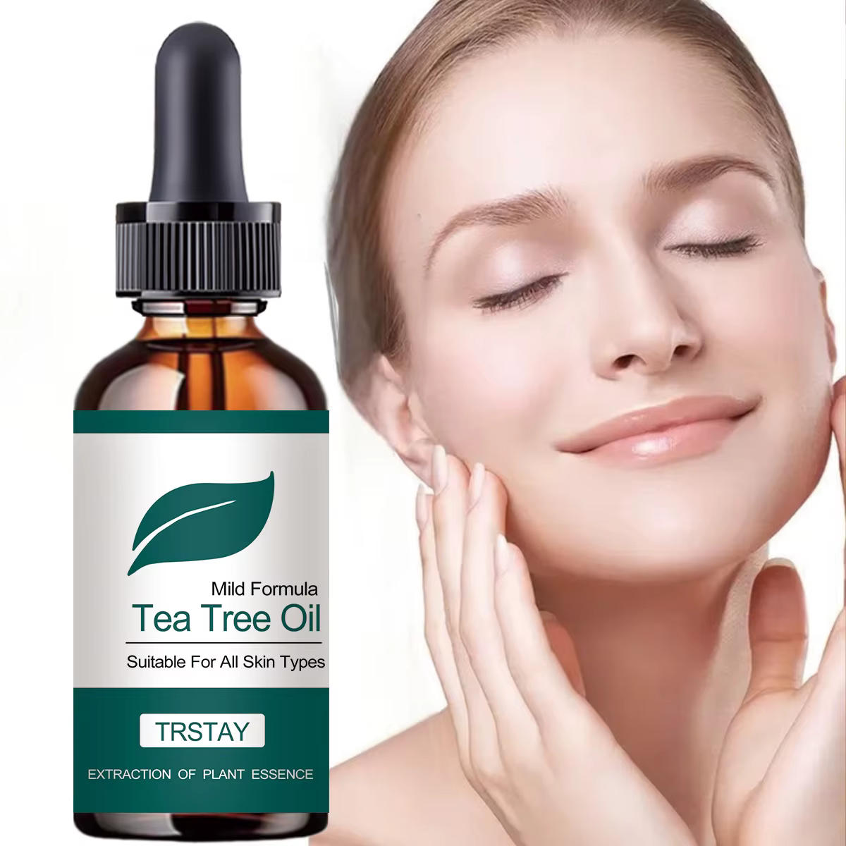L'huile d'arbre à thé à formule douce convient à tous les types de peau, extrait d'essence végétale