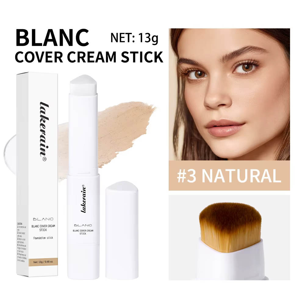 Bâton de fond de teint liquide 2 en 1, léger, hydratant, éclaircissant, changement de couleur pour t