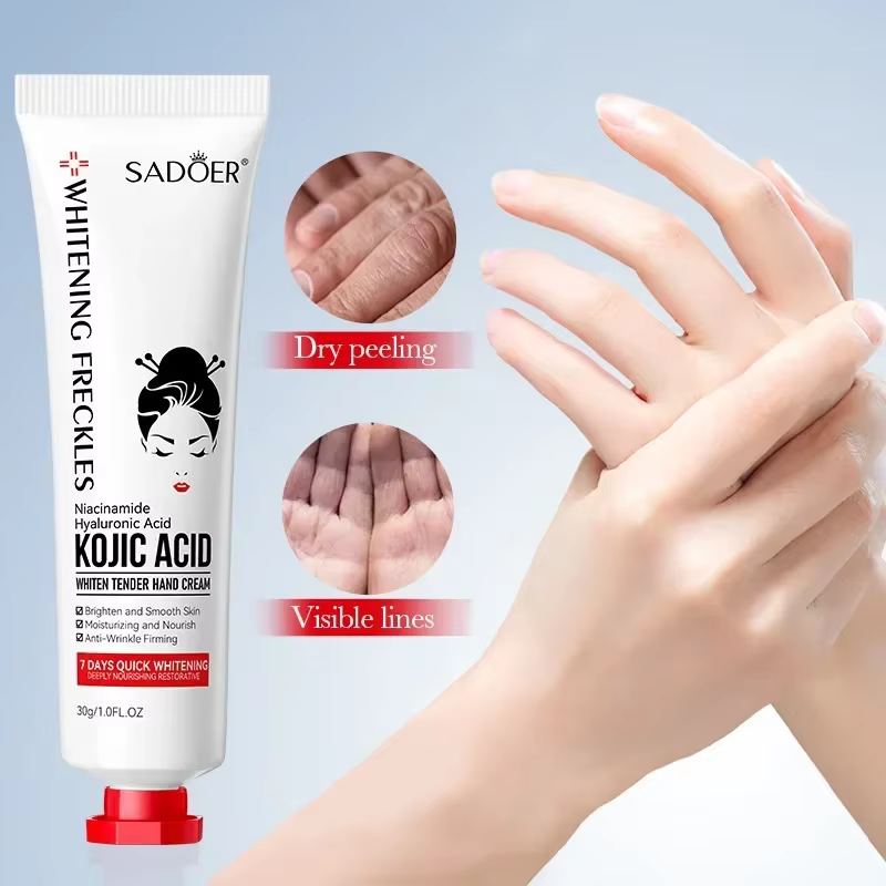 SADOER crème pour les mains à l'acide kojique hydratant nourrissant éclaircissant crèmes pour les ma