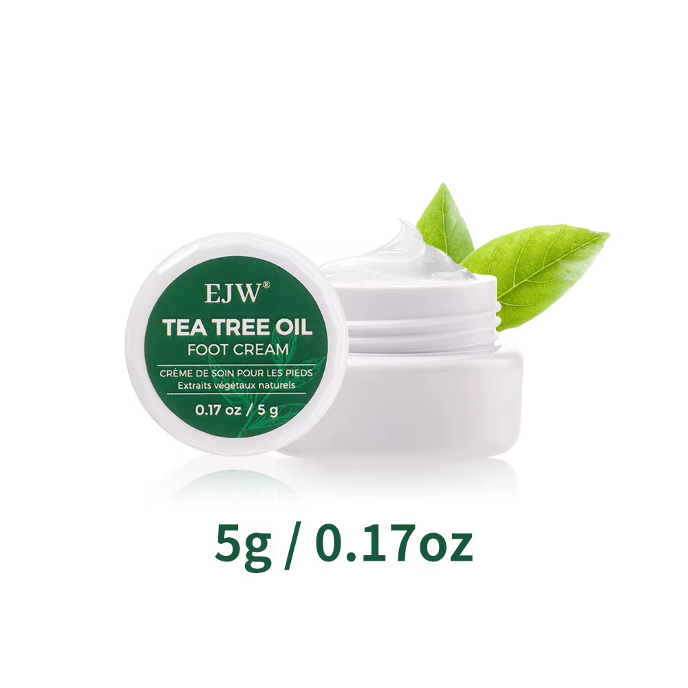 Crème pour les pieds à l'huile d'arbre à thé, crème chauffante - Calme les callosités, les pieds sec