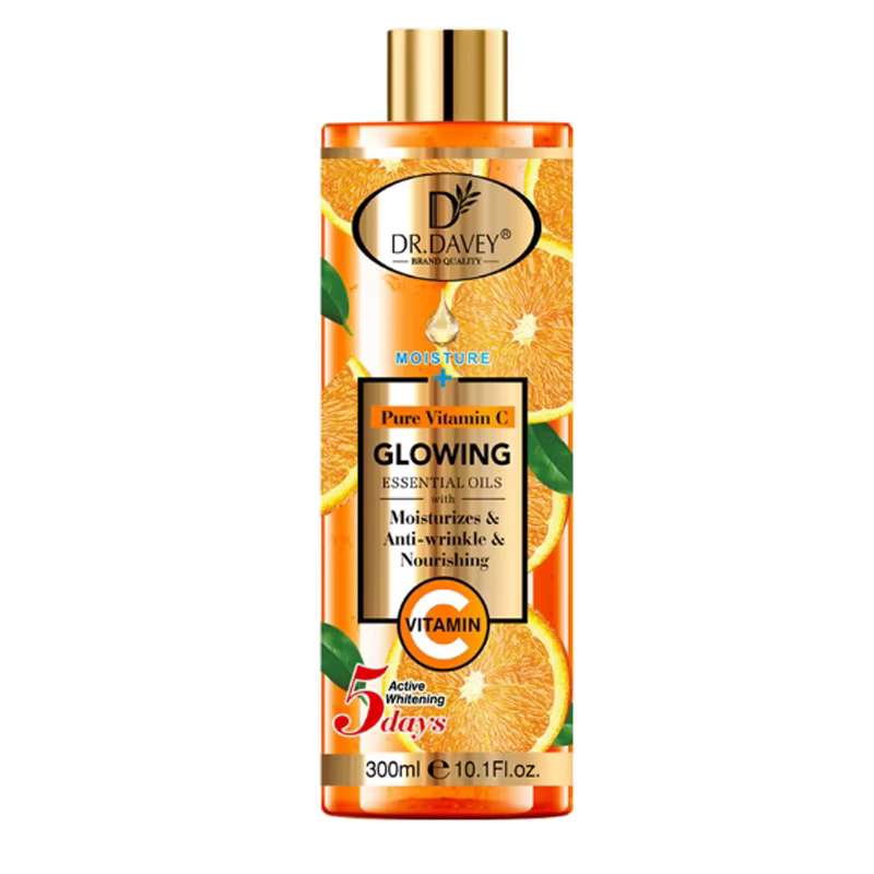 300ml Dr.davey Vitamin C Huile de soin de la peau hydrate et nourrit la peau, grande capacité, huile