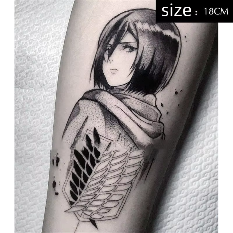 Anime attaque sur Titan personnage principal tatouages temporaires transfert tatouage Art corporel i