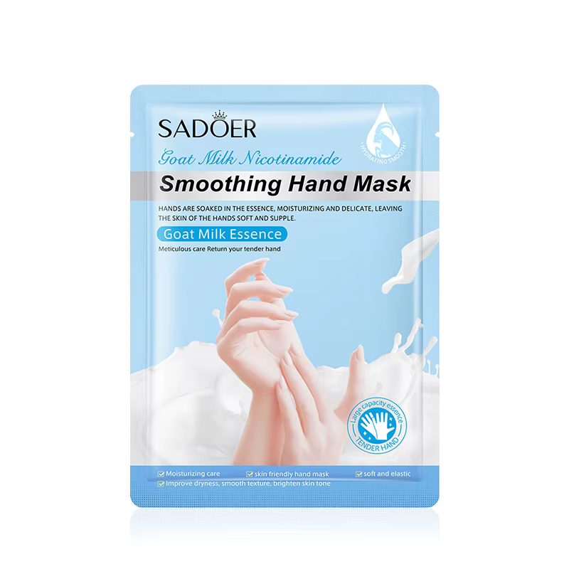 SADOER lait de chèvre hydratant masque pour les mains blanchissant nourrissant Anti-âge hydratant ga