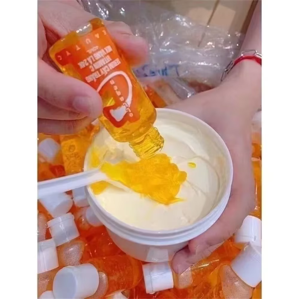 Sérum Corporel, Sérum à la Vitamine C pour Éclaircir la Peau, Atténue les Taches et les Cicatrices N
