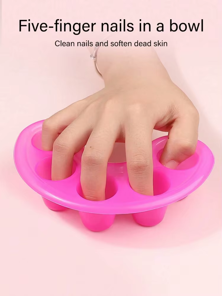 1/2 PIÈCES Bol de trempage pour le lavage des mains et le retrait de vernis à ongles