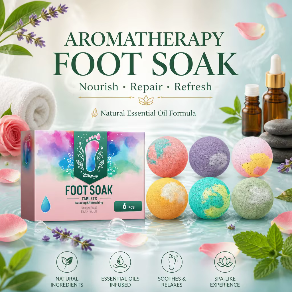 Balle de bain de pieds à l'aromathérapie
