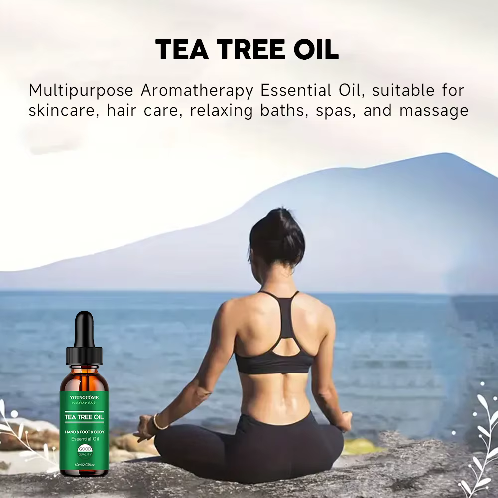 Huile essentielle d'arbre à thé pour soins de la peau