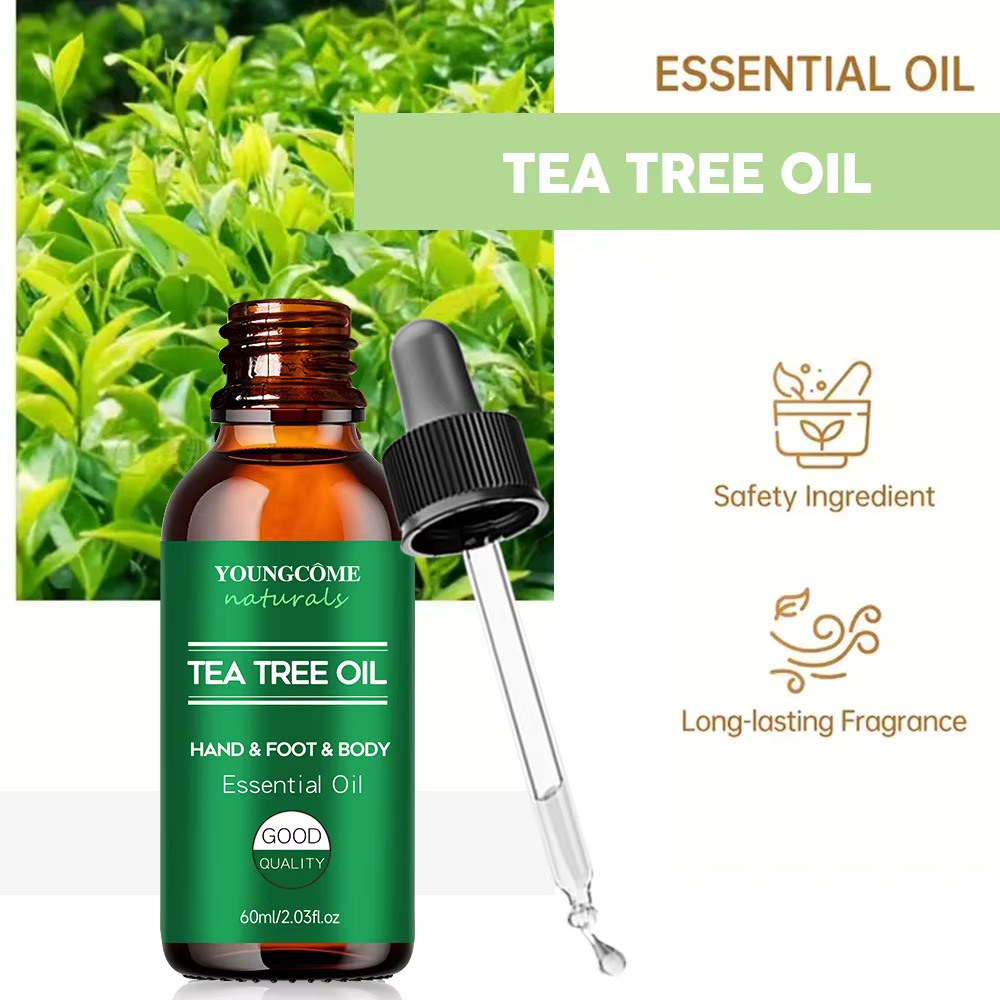 Huile essentielle d'arbre à thé pour soins de la peau