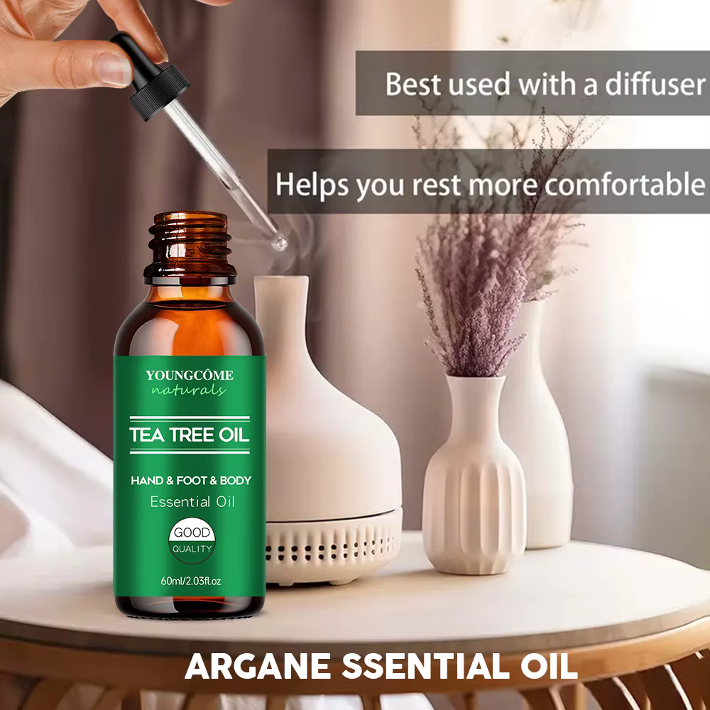 Huile essentielle d'arbre à thé pour soins de la peau