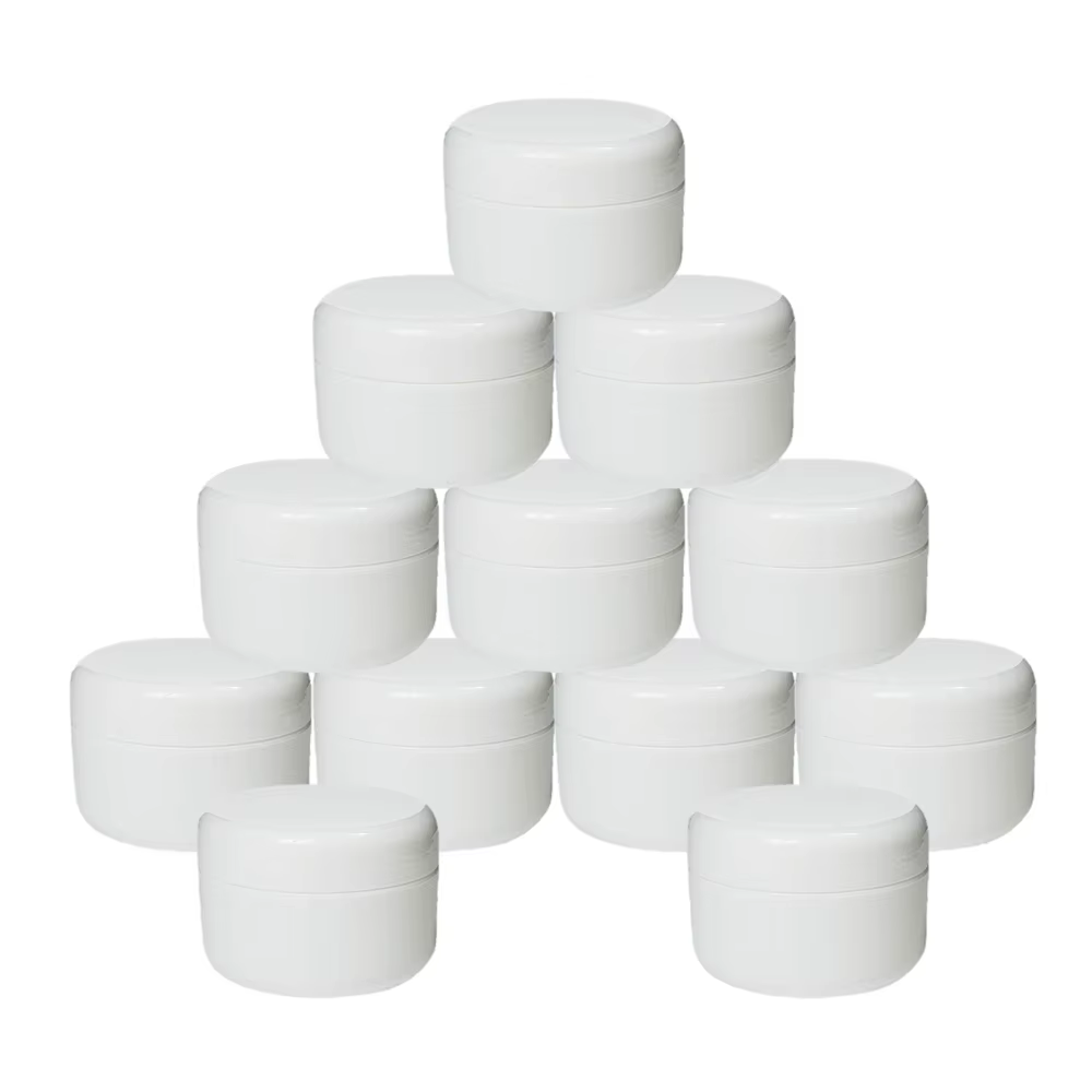 Pot de crème blanche 10/20/30/50/100/150/200/250g