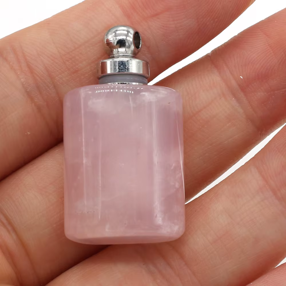 Diffuseur d'huile essentielle en pierre naturelle, breloques pour la fabrication de bijoux