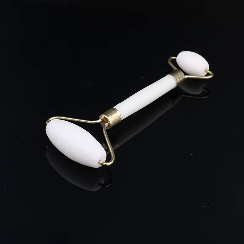 Rouleau de Jade blanc, masseur pour les yeux et le visage