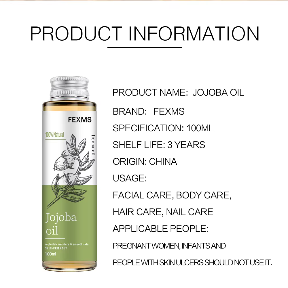 Huile de jojoba 100% naturelle pure