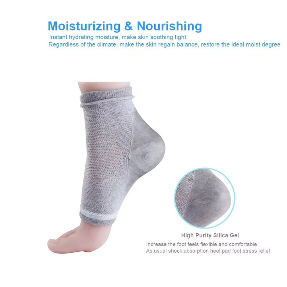Chaussettes hydratantes à bout ouvert