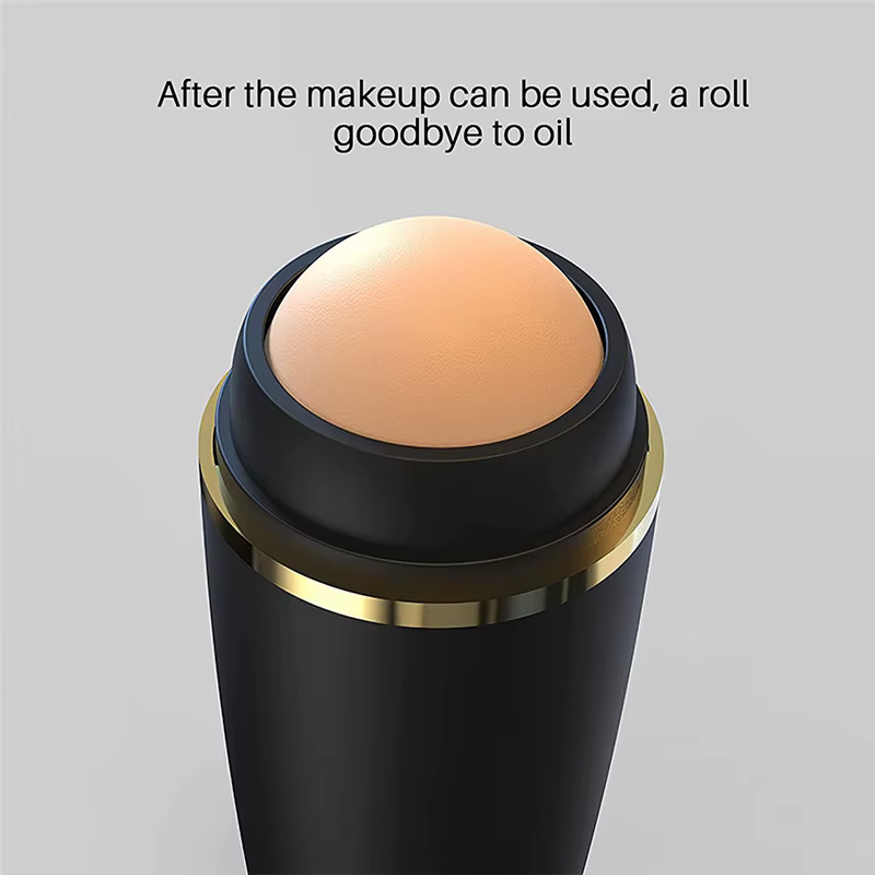 Rouleau absorbant l'huile pour le visage, pierre volcanique naturelle, bâton de Massage, maquillage, outil de soins de la peau, nettoyage des Pores du visage, rouleau d'huile
