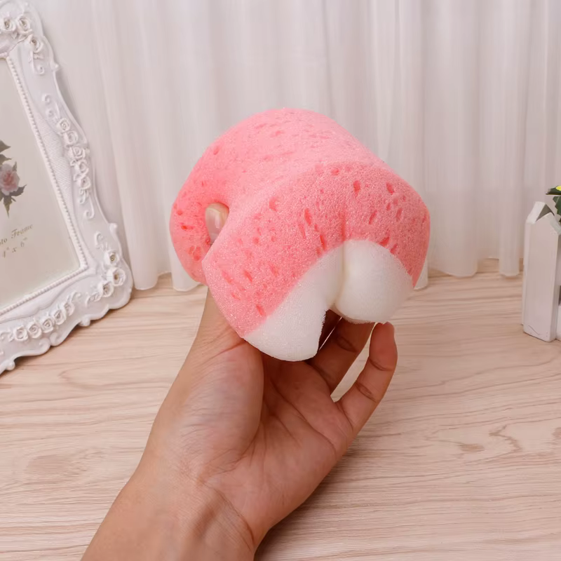 Éponge de bain pour soins de la peau, brosse de bain confortable pour le corps