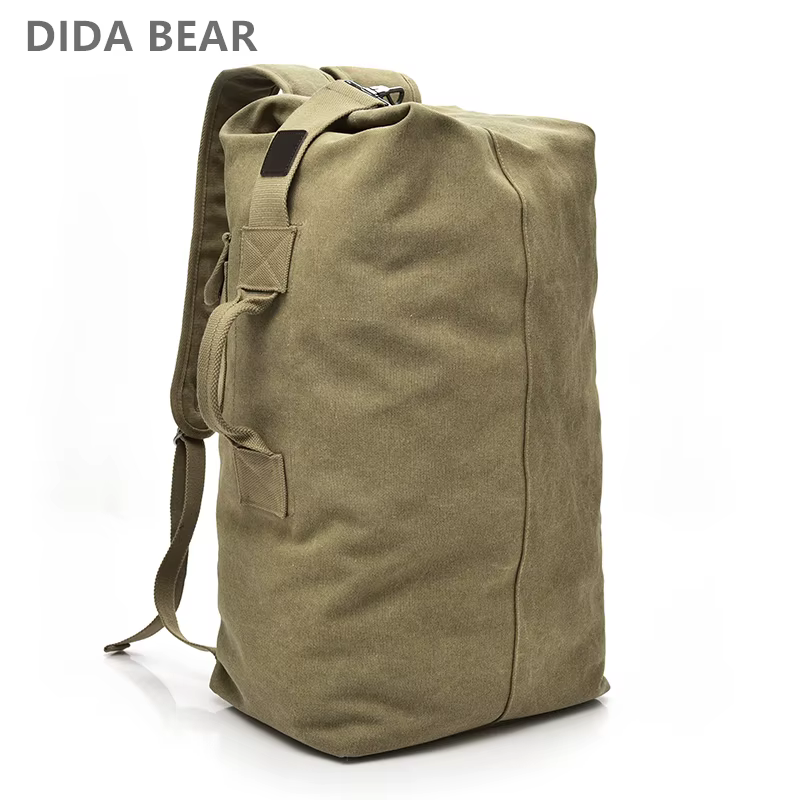 Sac à dos de voyage pour hommes, grande capacité, sac à main d'alpinisme, seau en toile de bonne qualité, sacs à bandoulière pour hommes