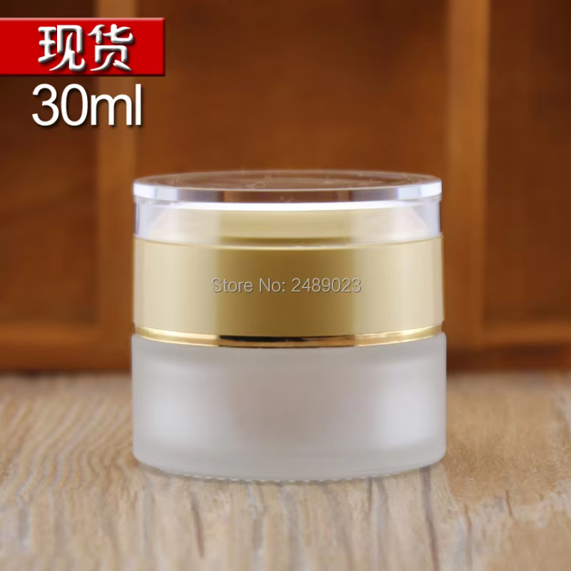 Pot cosmétique givré, 6 pièces