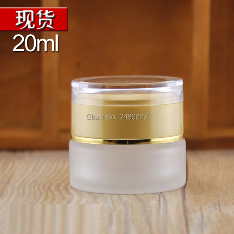 Pot cosmétique givré, 6 pièces