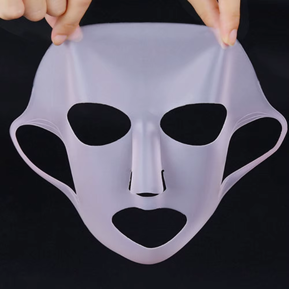 Silicone monde Silicone masque facial réutilisable hydratant Lifting raffermissant Anti-rides visage raffermissant feuille de Gel masque soins de la peau