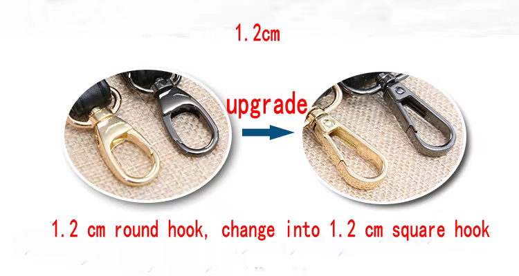 Sangle de sac en cuir PU avec mousqueton réglable pour femme, poignée, ceinture, noir, verni, bricolage, accessoires de sac à main, largeur 2.5cm, 2cm, 1.2cm