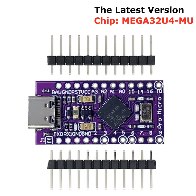 Module USB MICRO/TYPE-C ATMEGA32U4, carte 5V 16MHz pour contrôleur ATMEGA32U4-AU/MU Pro-Micro, remplace Pro Mini