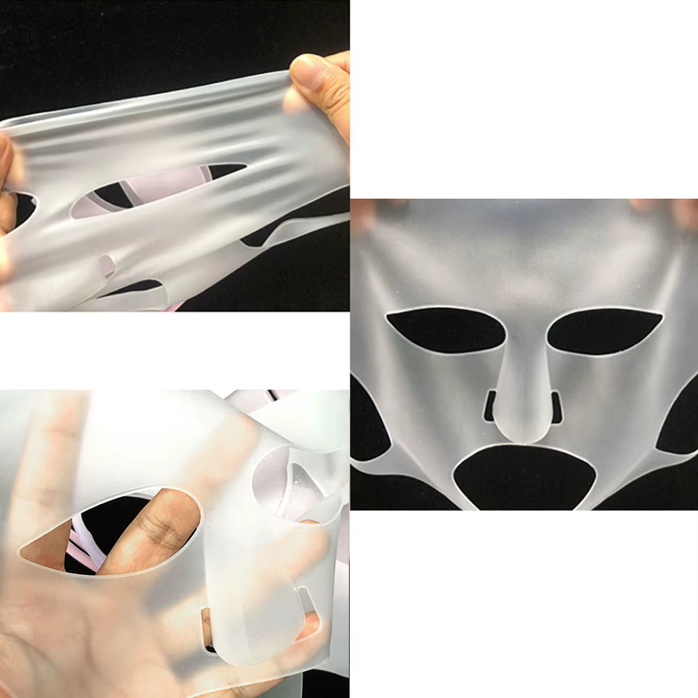 Silicone monde Silicone masque facial réutilisable hydratant Lifting raffermissant Anti-rides visage raffermissant feuille de Gel masque soins de la peau
