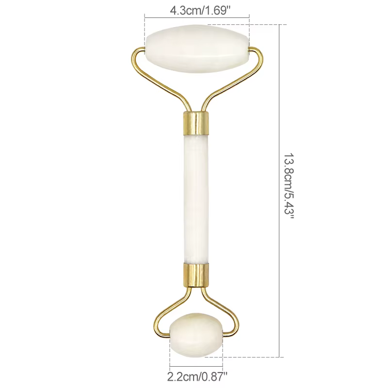 Rouleau de Jade blanc, masseur pour les yeux et le visage