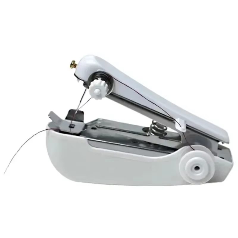 Mini machine à coudre manuelle portable pour travaux d'aiguille, outil de couture DIY pour la maison et les voyages