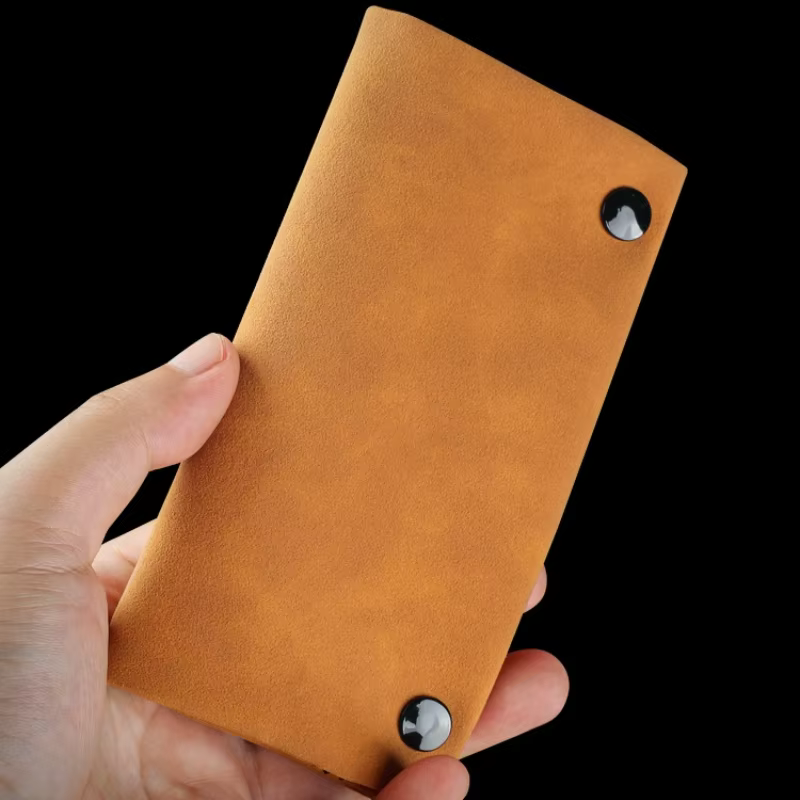 Pochette à tabac en cuir faite à la main, étui porte-papier pour fumer, sac portefeuille multifonctionnel pliable, sac de rangement pour tabac